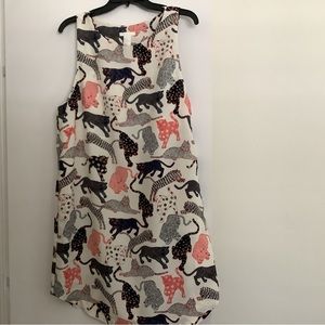 H&M Panther shift dress size 14